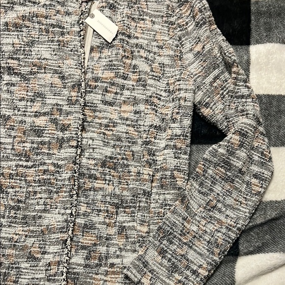 Dolan by Anthropologie Gray, White, Beige Knit Cardigan / Blazer Jacket size XS - Picture 7 of 16